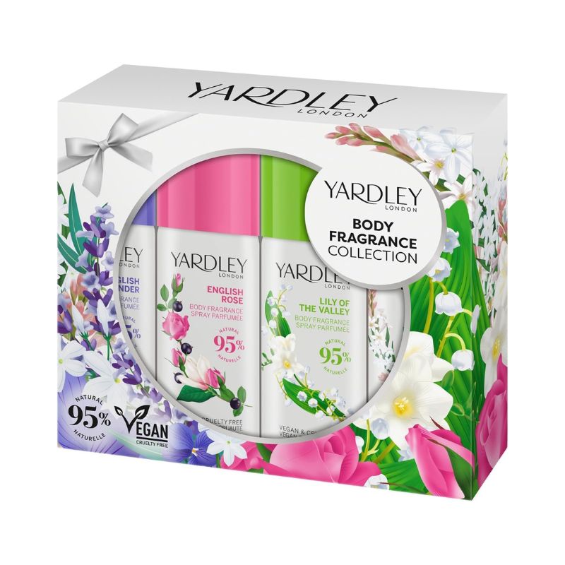 Yardley Modern Classic 4pc Body Spray Giftset