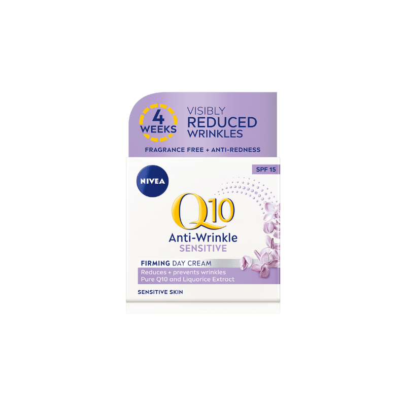 Nivea Q10 Anti Wrinkle Sensitive Firming Day Cream Spf15 50ml