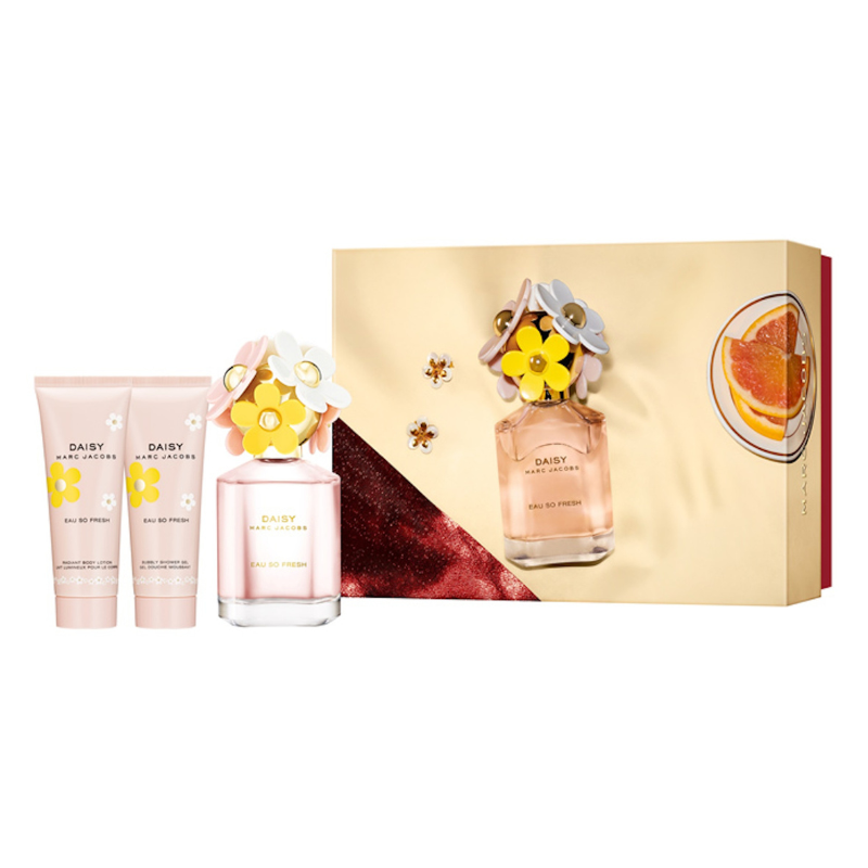 Marc Jacobs Daisy Eau So Fresh 75ml 3pc Giftset Home Cosmetics