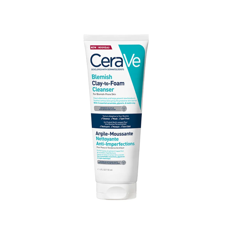 CeraVe Blemish Clay-to-Foam Cleanser 118ml