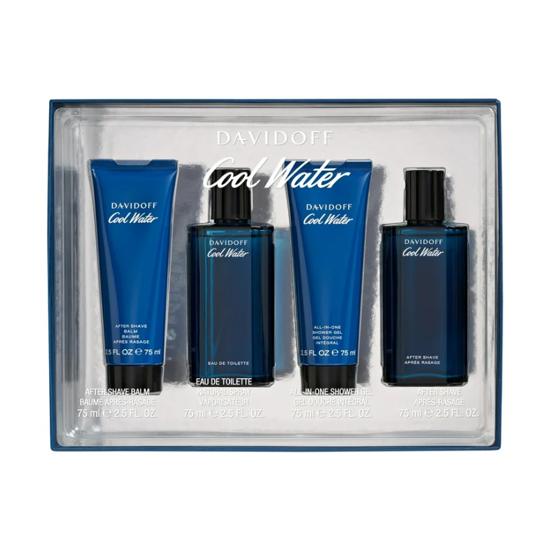 Davidoff Cool Water Men's 75ml 4pc Giftset