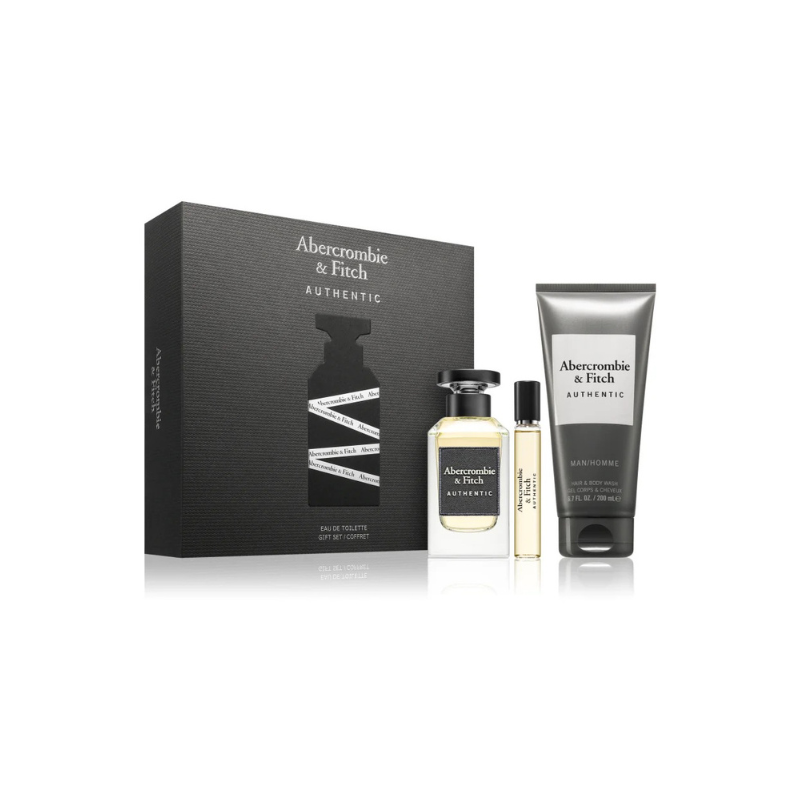 Abercrombie & Fitch Authentic Man 100ml 3pc Giftset