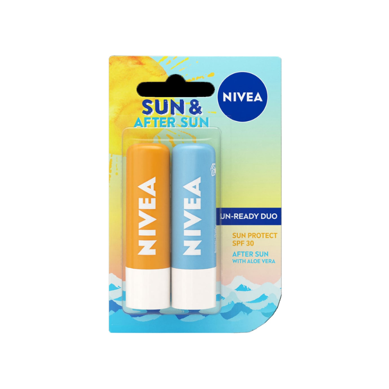 Nivea Sun Lip & Aftersun Twin Pack 9.6g