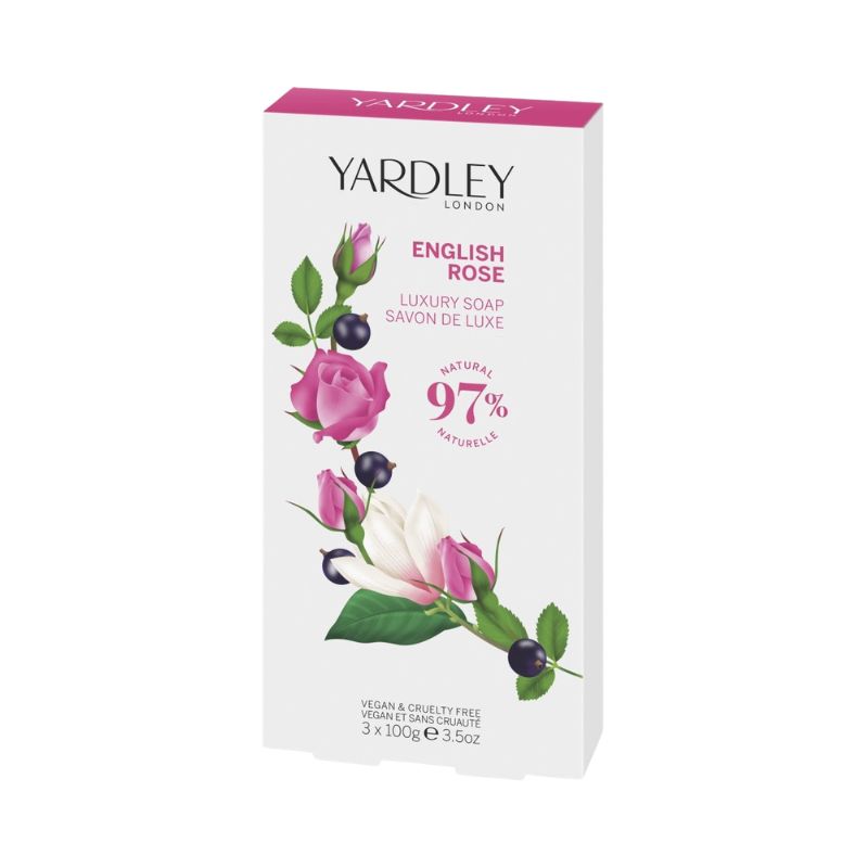 Yardley English Rose Soap 3 x 100g