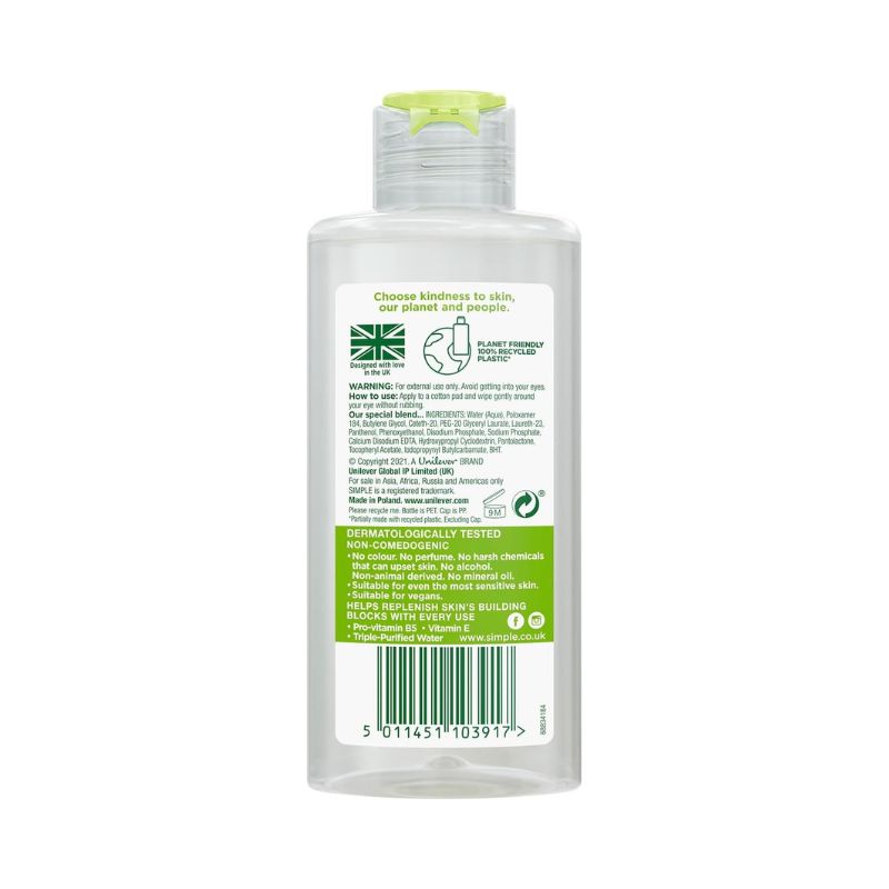 Simple Kind To Skin Eye Makeup Remover 125ml