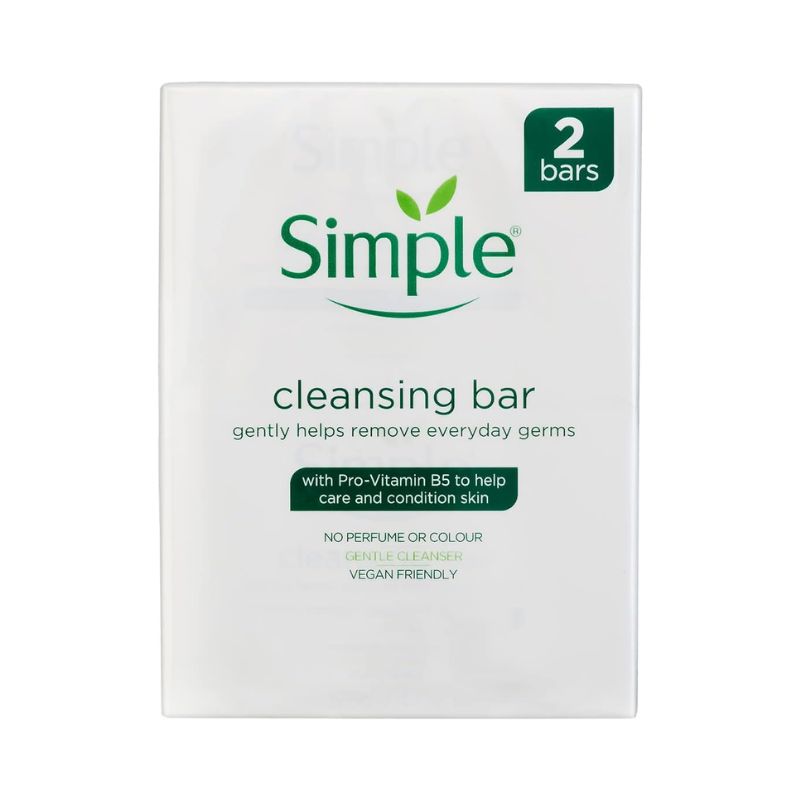 Simple Antibacterial Twin Pack Soap 100g