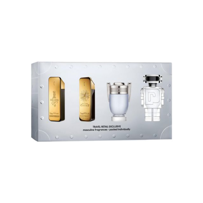 Paco Rabanne Men's 4pc Miniature Variety Giftset