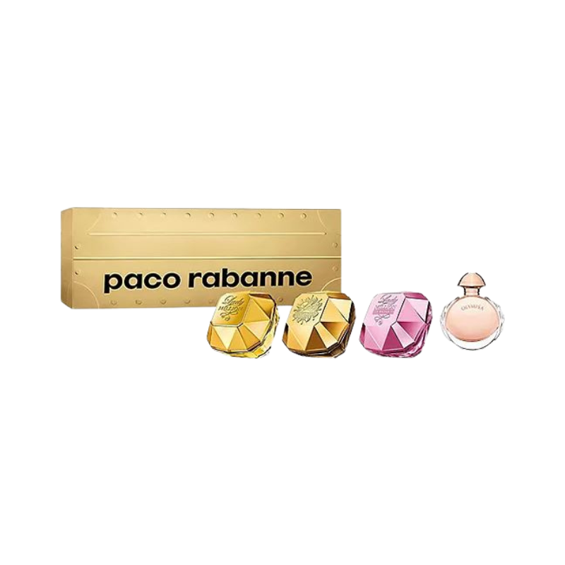 Paco Rabanne Ladies 4pc Miniature Variety Giftset