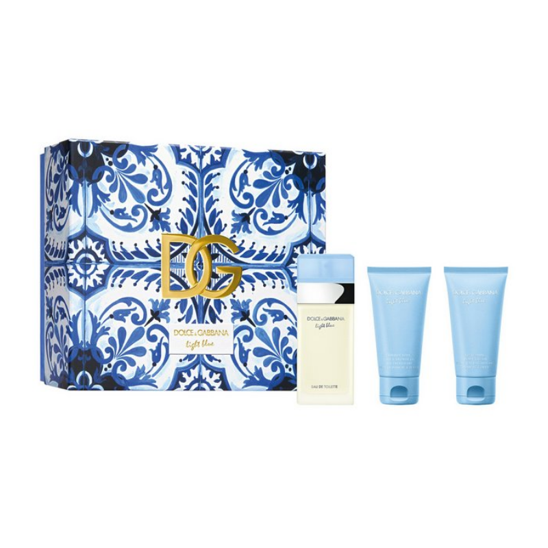 Dolce and Gabbana Light Blue Ladies 50ml 3pc Gift Set
