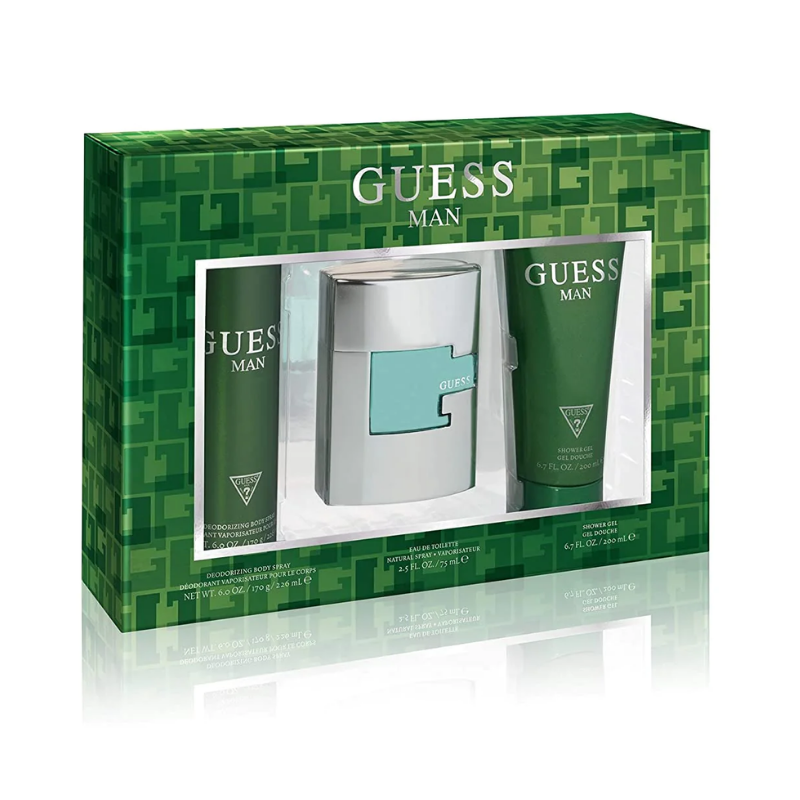 Guess Man Mens 75ml 3pc Gift Set