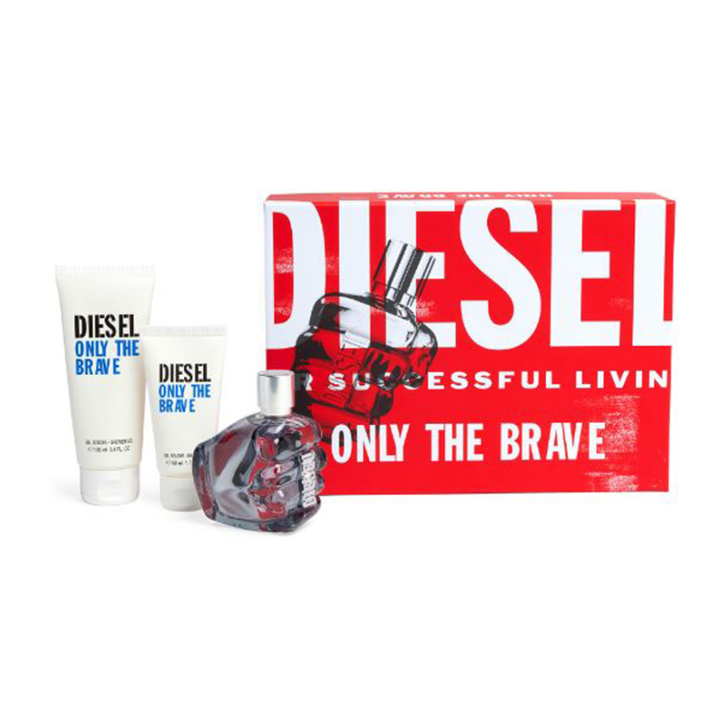 Diesel Only The Brave Mens 75ml 3pc Gift Set