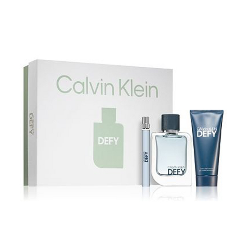 Calvin Klein Defy Men s 100ml 3pc Giftset Home Cosmetics