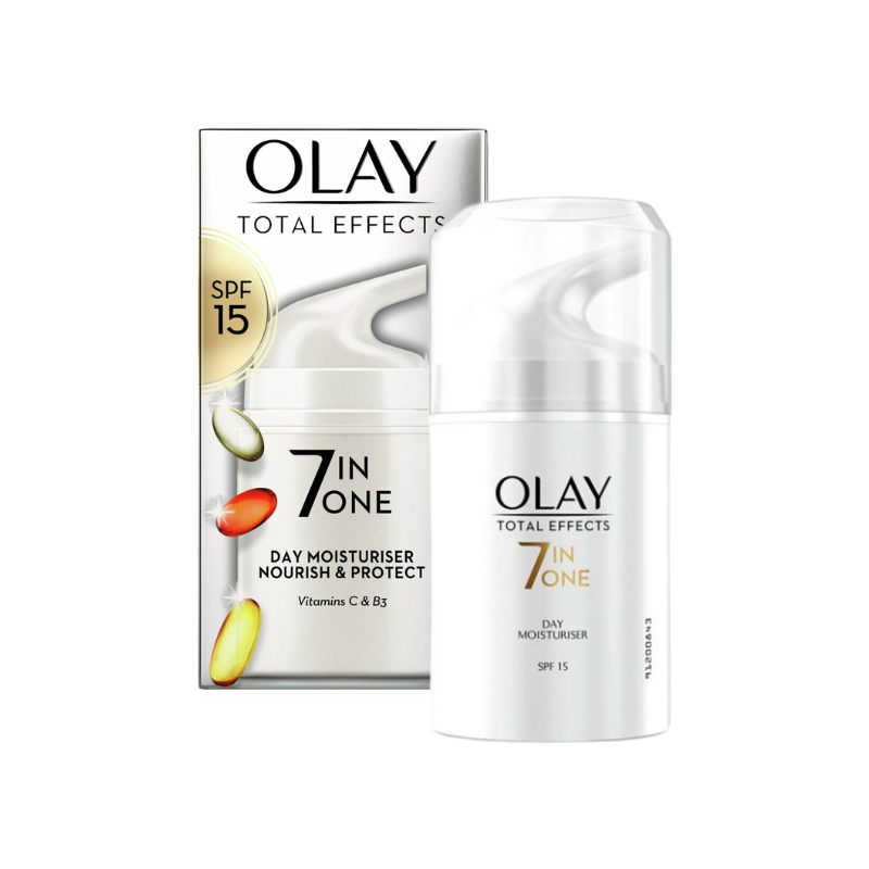 Olay Total Effects 7 In 1 Nourish & Protect Day Moisturiser Cream Spf15 50ml